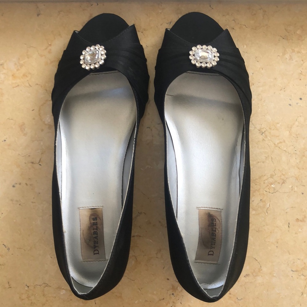 Black Women's Shoes with Embellished Detail